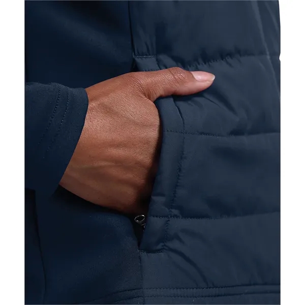 Quilted warmth meets stretch-knit comfort in a lightweight, water-resistant layerable jacket... from ASI 44620 Charles River Apparel