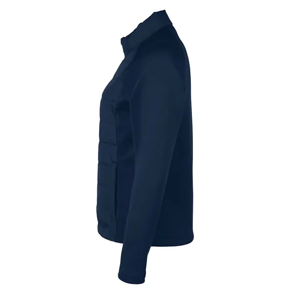 Quilted warmth meets stretch-knit comfort in a lightweight, water-resistant layerable jacket... from ASI 44620 Charles River Apparel