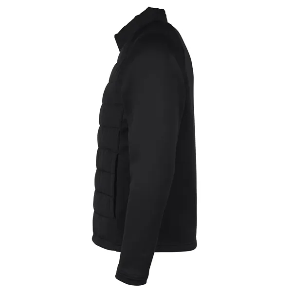 A flexible hybrid layer with a water-resistant quilted front and soft... from ASI 44620 Charles River Apparel