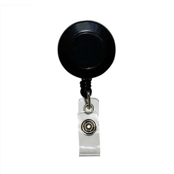 Badge holder with 30" retractable nylon cord and alligator clip on... from ASI 68507 The Magnet Group / Perfect Line