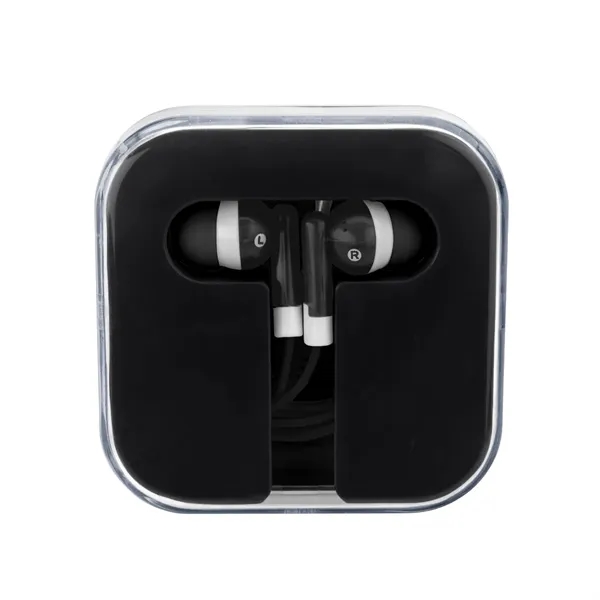 Ear Buds in Square Case.  Protective Plastic Travel Case. ... from ASI 61125 Hit Promotional Products / Hit®