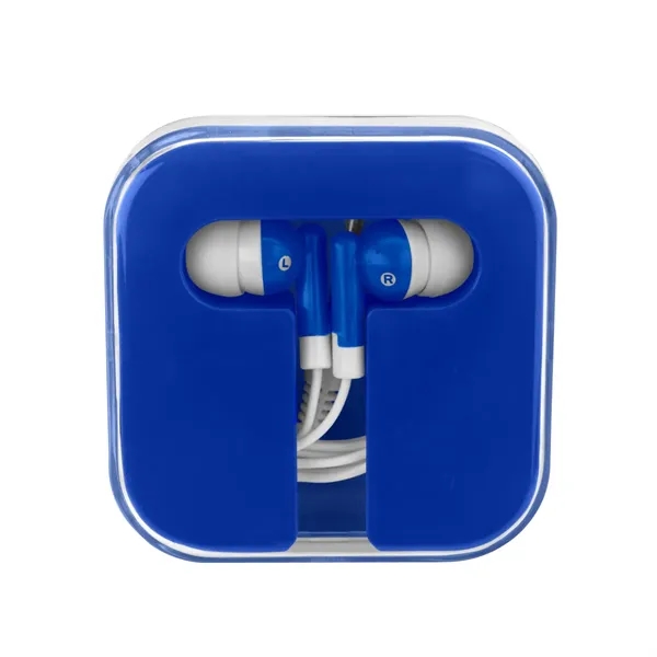 Ear Buds in Square Case.  Protective Plastic Travel Case. ... from ASI 61125 Hit Promotional Products / Hit®