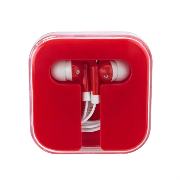 Ear Buds in Square Case.  Protective Plastic Travel Case. ... from ASI 61125 Hit Promotional Products / Hit®