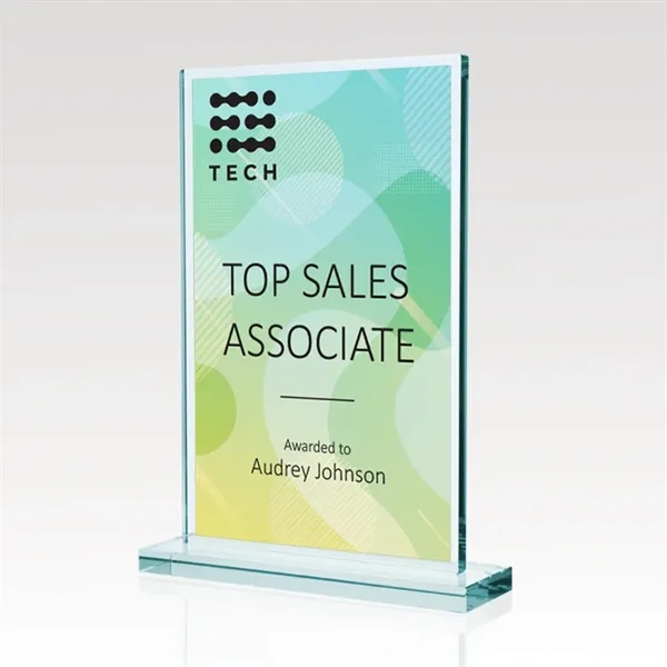 Award made of stunning jade glass with size options and generously... from ASI 93986 Visions/Awardcraft / Visions Awards