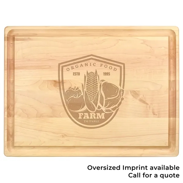 15" x 20" x 1 1/4" rectangular maple wood butcher's block... from ASI 74601 Calico