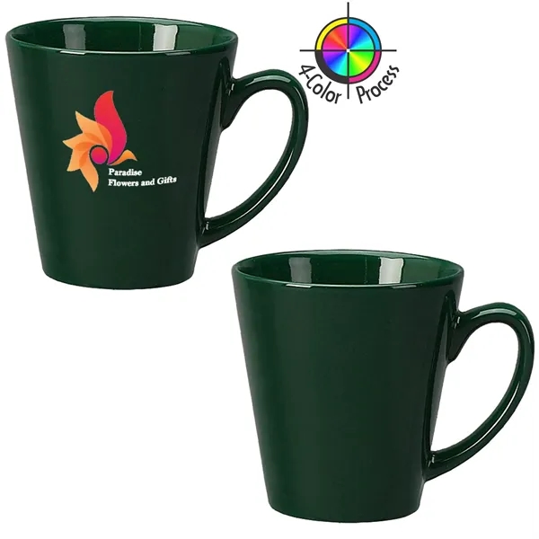 12oz vitrified cafe latte mug with c-shaped handle. Available in: red,... from ASI 80093 Pyrographics / Pyrographics Line