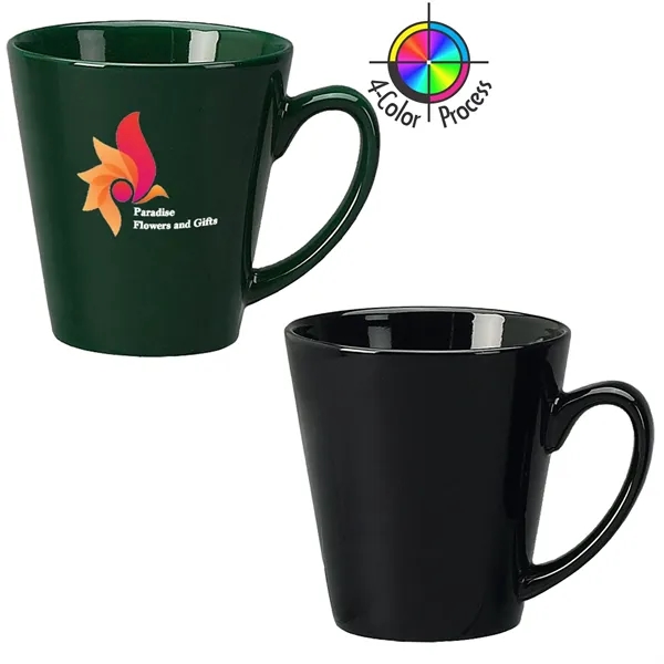 12oz vitrified cafe latte mug with c-shaped handle. Available in: red,... from ASI 80093 Pyrographics / Pyrographics Line