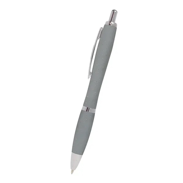 Plunger-action ballpoint pen made of straw polypropylene... from ASI 61125 Hit Promotional Products / Hit®