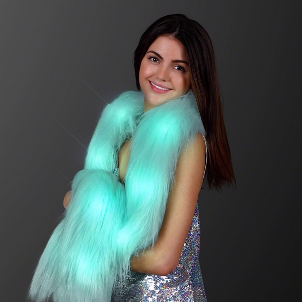 Glam Light Up Faux Fur Boa; Blank Pricing... from ASI 34194 ALightPromos