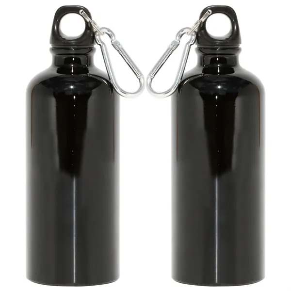 22 oz. aluminum bottle with twist-off finger loop black cap and... from ASI 68507 The Magnet Group / Perfect Line