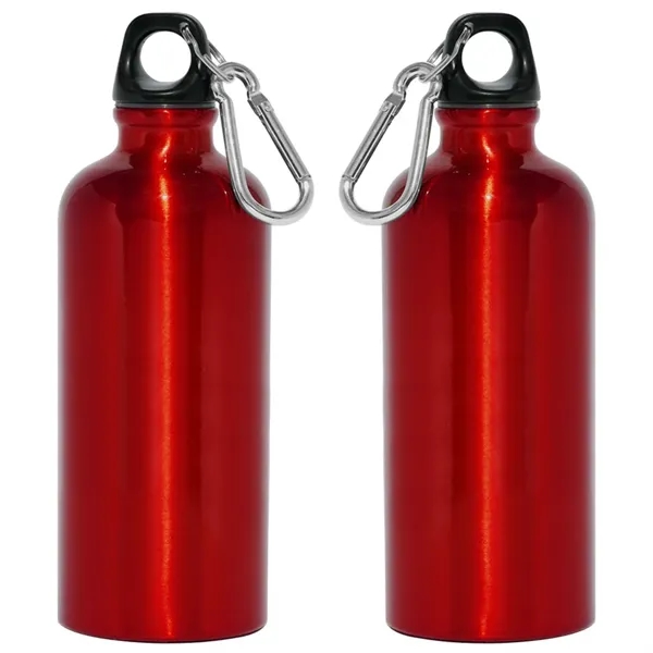 22 oz. aluminum bottle with twist-off finger loop black cap and... from ASI 68507 The Magnet Group / Perfect Line