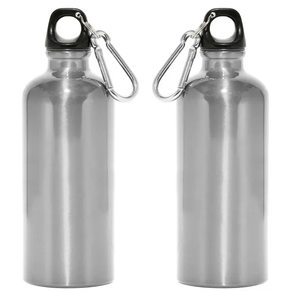 22 oz. aluminum bottle with twist-off finger loop black cap and... from ASI 68507 The Magnet Group / Perfect Line