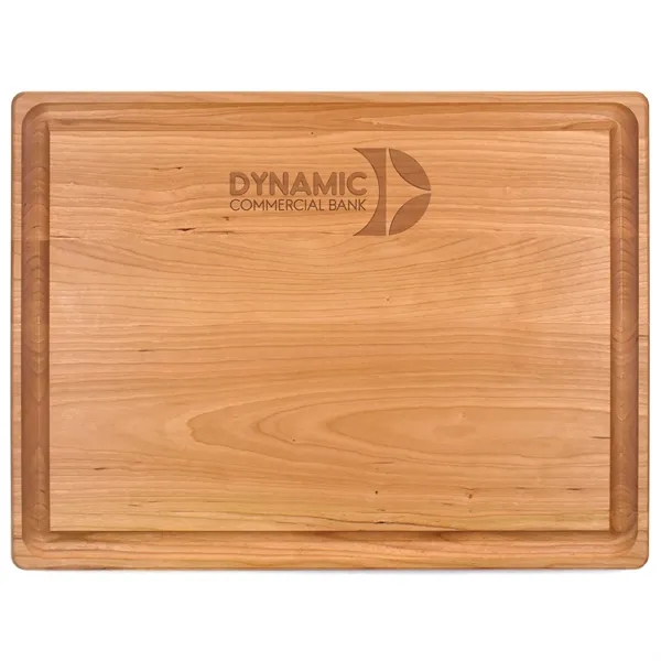 15" x 20" x 1 1/4" rectangular cherry wood butcher's block... from ASI 74601 Calico