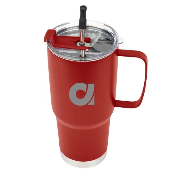30 oz. stainless steel tumbler with reusable stainless steel straw and... from ASI 61125 Hit Promotional Products / Hit®
