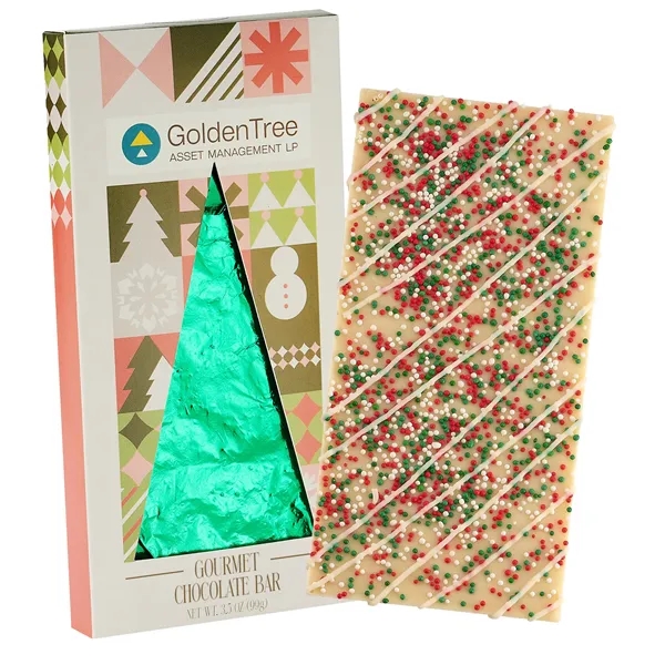 4CP Tree Window Box with White Chocolate w/ Holiday Nonpareils &... from ASI 71685 Midnite Snax®