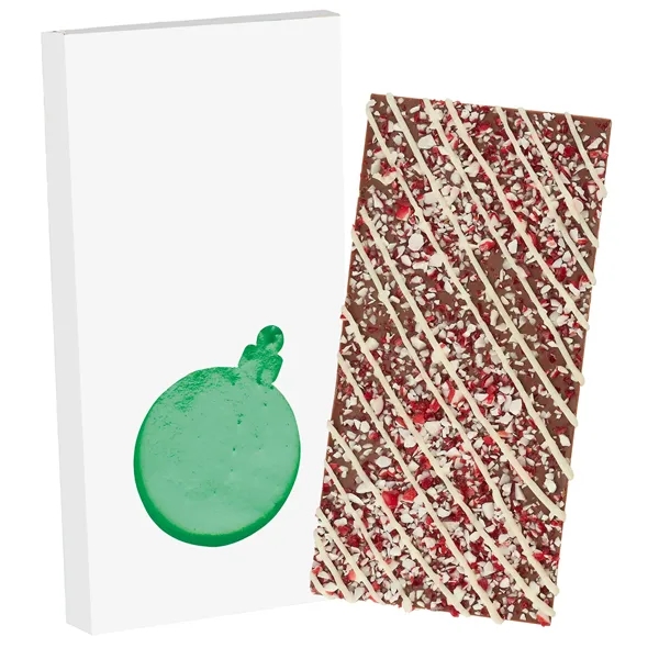 4CP Ornament Window Box with Milk Chocolate with Peppermint Crystals Chocolate... from ASI 71685 Midnite Snax®