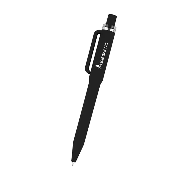 rABS constructed plunger action pen with smooth rubberized finish.... from ASI 61125 Hit Promotional Products / Hit®