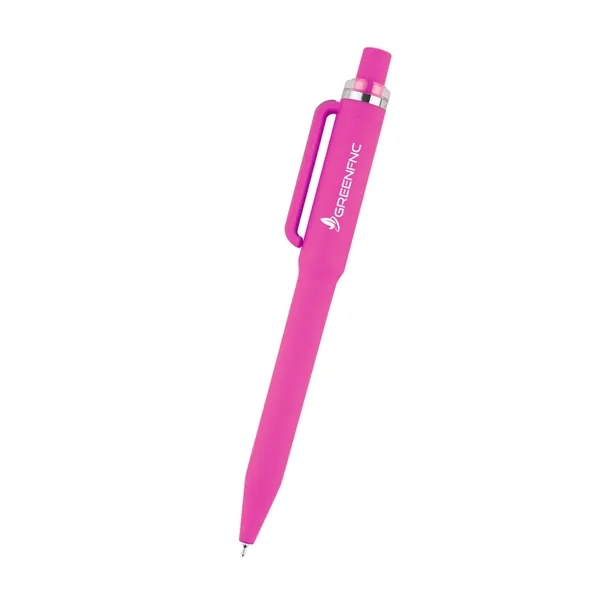 rABS constructed plunger action pen with smooth rubberized finish.... from ASI 61125 Hit Promotional Products / Hit®