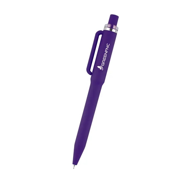 rABS constructed plunger action pen with smooth rubberized finish.... from ASI 61125 Hit Promotional Products / Hit®
