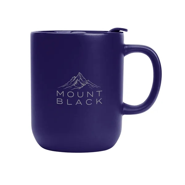 14 oz, ceramic mug with slide action lid.... from ASI 61125 Hit Promotional Products / Hit®