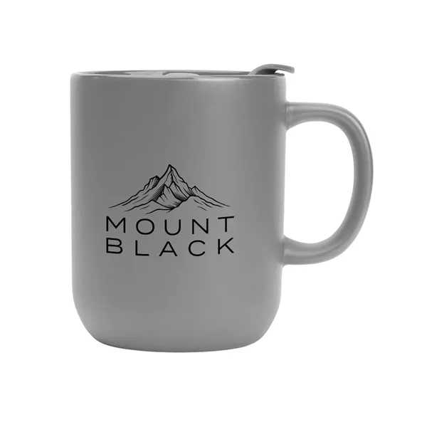 14 oz, ceramic mug with slide action lid.... from ASI 61125 Hit Promotional Products / Hit®