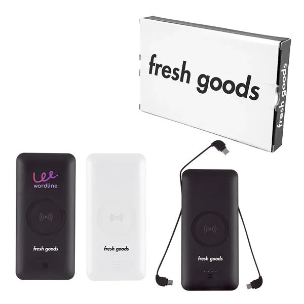 5-in-1 plastic wireless power bank.... from ASI 61125 Hit Promotional Products / Hit®