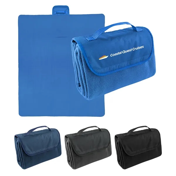 60" x 70" rPET fleece blanket with roll-up design.... from ASI 61125 Hit Promotional Products / Hit®