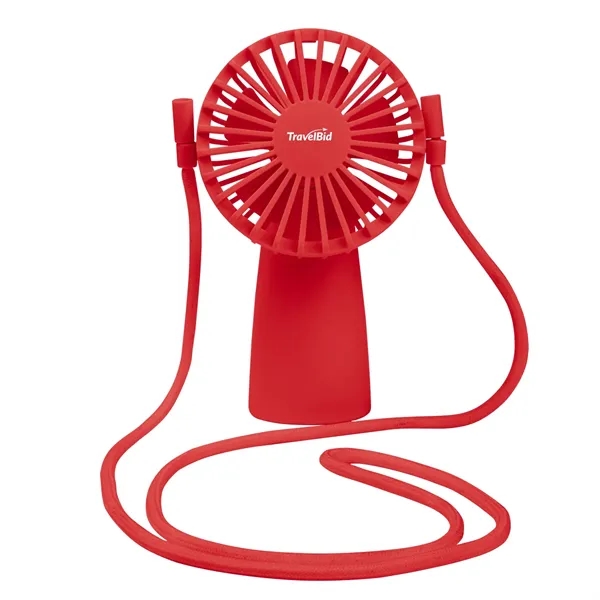 Battery powered cooling fan with lanyard.... from ASI 61125 Hit Promotional Products / Hit®