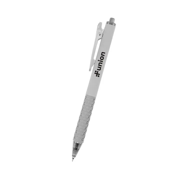 Click-action gel pen with unique grip design.... from ASI 61125 Hit Promotional Products / Hit®