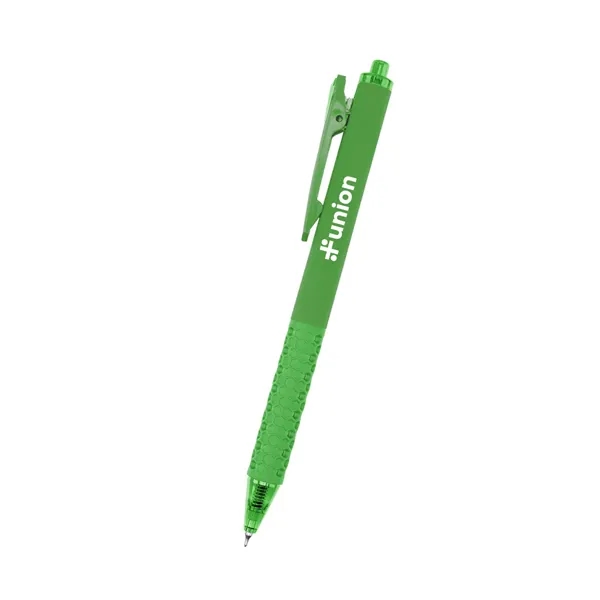 Click-action gel pen with unique grip design.... from ASI 61125 Hit Promotional Products / Hit®