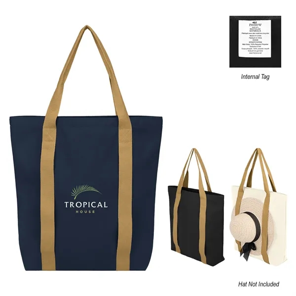 17.75" x 17.25" rPET tote bag with 25" handles and 4"... from ASI 61125 Hit Promotional Products / Hit®