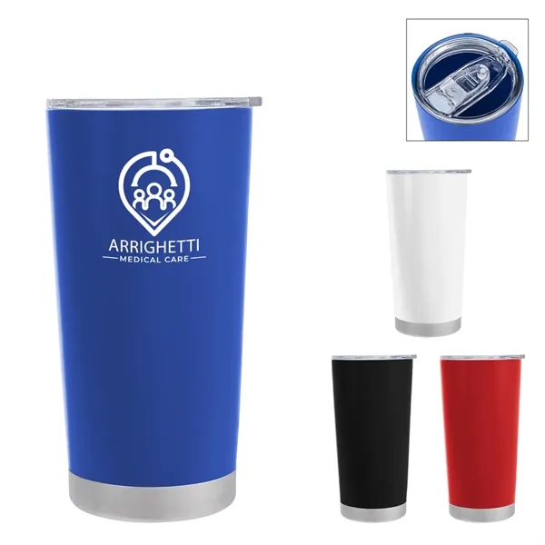 21 oz. single wall recycled PP tumbler with snap-on, spill-resistant thumb... from ASI 61125 Hit Promotional Products / Hit®