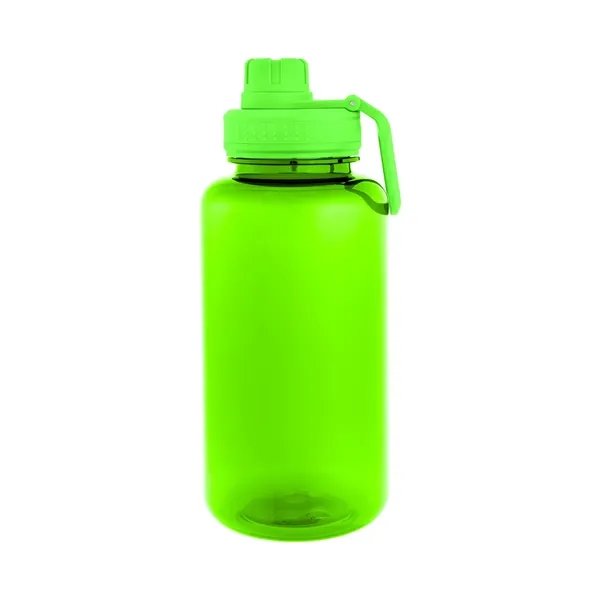 34 oz. rPET bottle with screw-on, spill-resistant flip-top sip through lid... from ASI 61125 Hit Promotional Products / Hit®