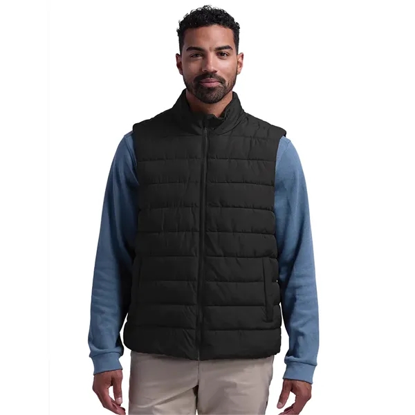 A sleek, insulated vest with water resistance, recycled fill, and a... from ASI 44620 Charles River Apparel