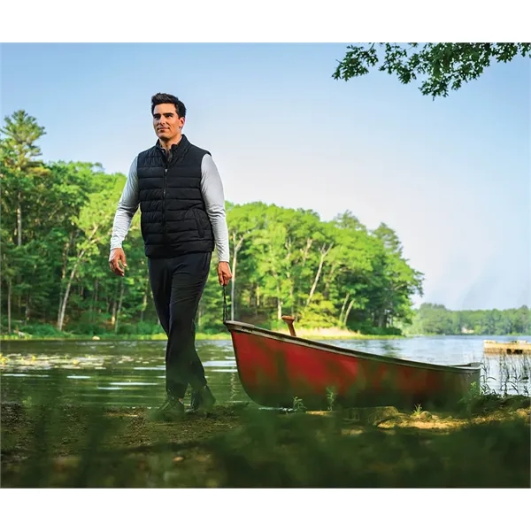 A sleek, insulated vest with water resistance, recycled fill, and a... from ASI 44620 Charles River Apparel