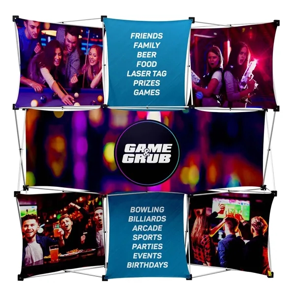 GeoMetrix Four-Corner Kit - includes a 9-quad square frame, four C... from ASI 87188 Showdown Displays