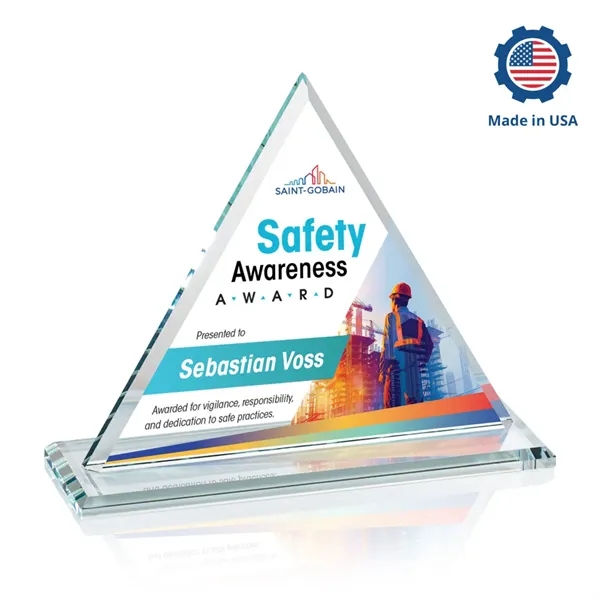 Our extraordinary Starfire triangle VividPrint™ award is combined with an optical... from ASI 84592 St Regis Group / St Regis