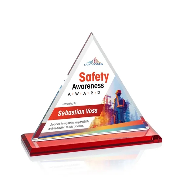 Our extraordinary Starfire triangle VividPrint™ award is combined with an optical... from ASI 84592 St Regis Group / St Regis