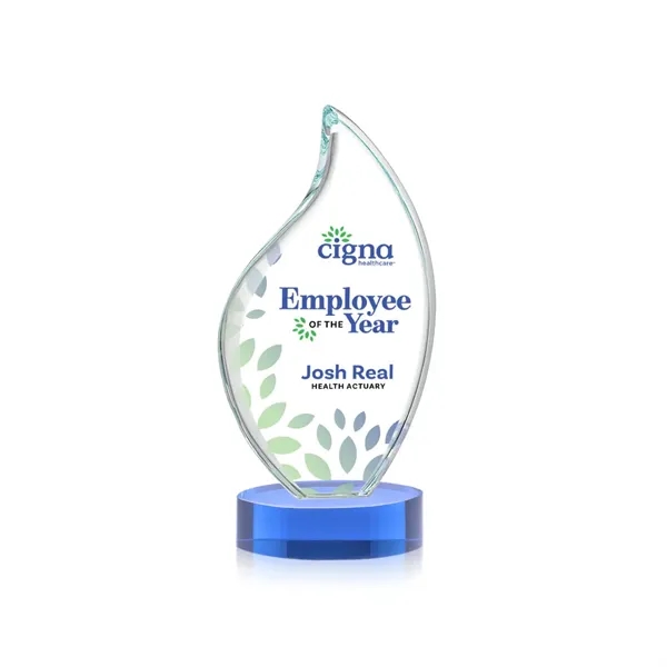 This classic award features a 3/4" thick Starfire Crystal VividPrint™ Flame... from ASI 84592 St Regis Group / St Regis