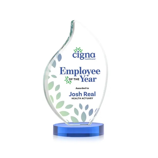 This classic award features a 3/4" thick Starfire Crystal VividPrint™ Flame... from ASI 84592 St Regis Group / St Regis