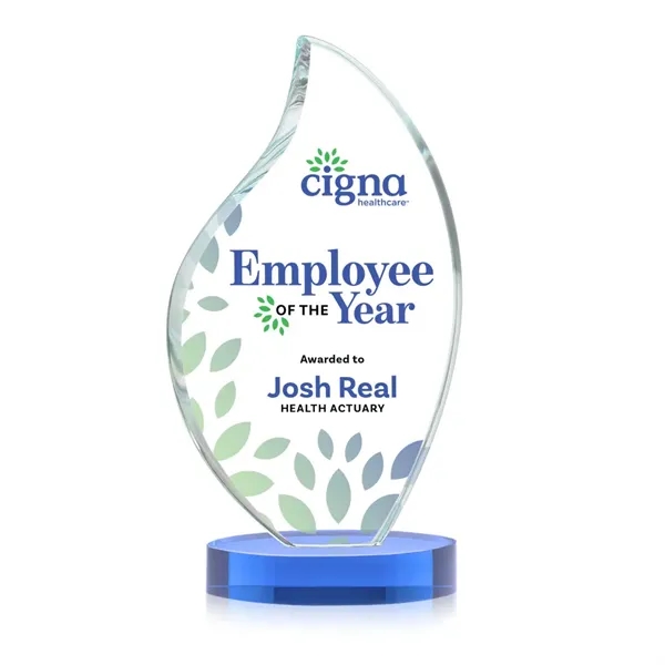 This classic award features a 3/4" thick Starfire Crystal VividPrint™ Flame... from ASI 84592 St Regis Group / St Regis