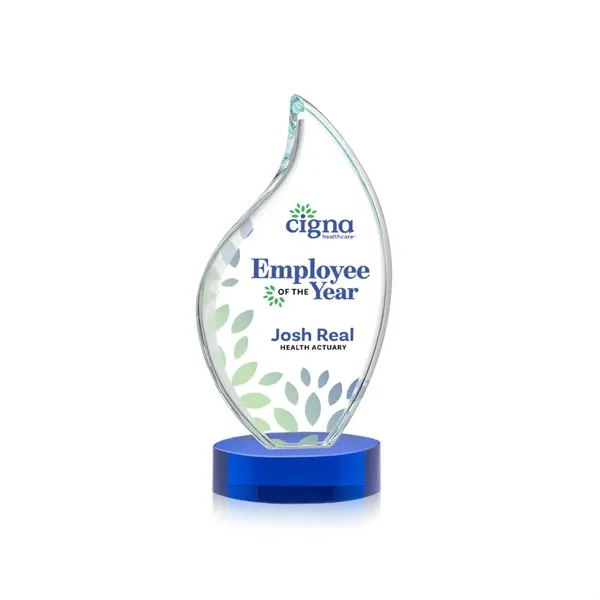 This classic award features a 3/4" thick Starfire Crystal VividPrint™ Flame... from ASI 84592 St Regis Group / St Regis