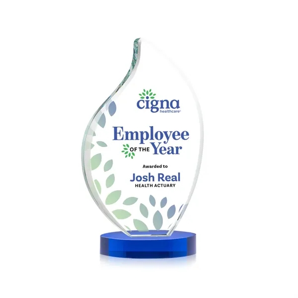 This classic award features a 3/4" thick Starfire Crystal VividPrint™ Flame... from ASI 84592 St Regis Group / St Regis