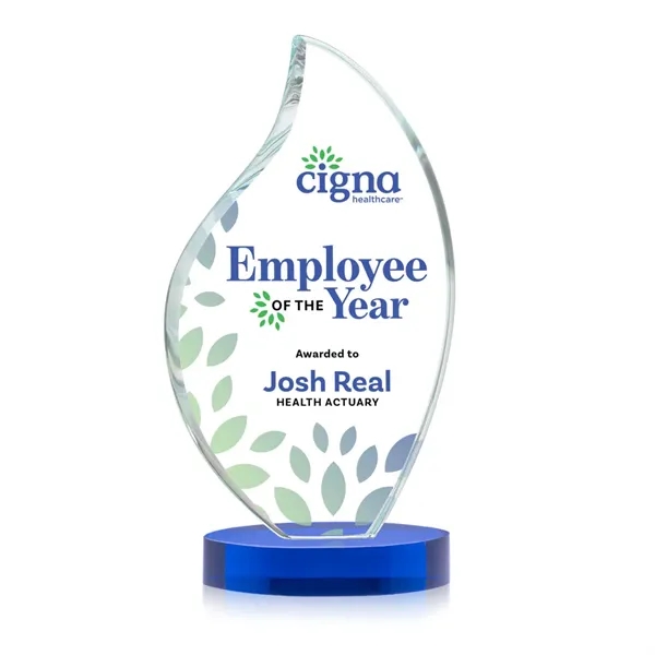 This classic award features a 3/4" thick Starfire Crystal VividPrint™ Flame... from ASI 84592 St Regis Group / St Regis