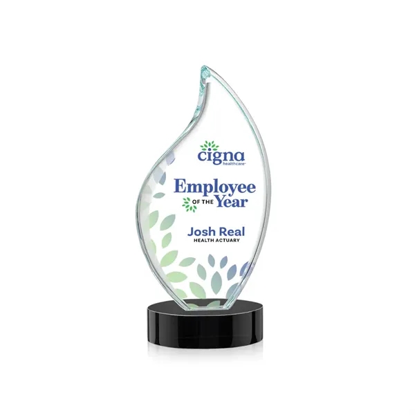 This classic award features a 3/4" thick Starfire Crystal VividPrint™ Flame... from ASI 84592 St Regis Group / St Regis
