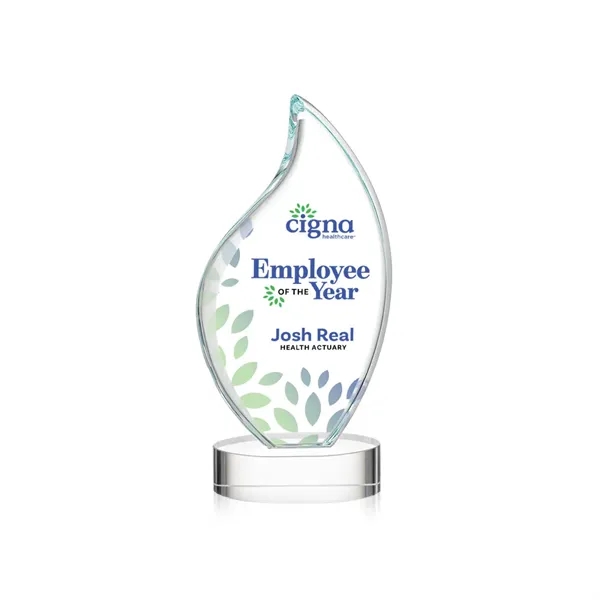 This classic award features a 3/4" thick Starfire Crystal VividPrint™ Flame... from ASI 84592 St Regis Group / St Regis