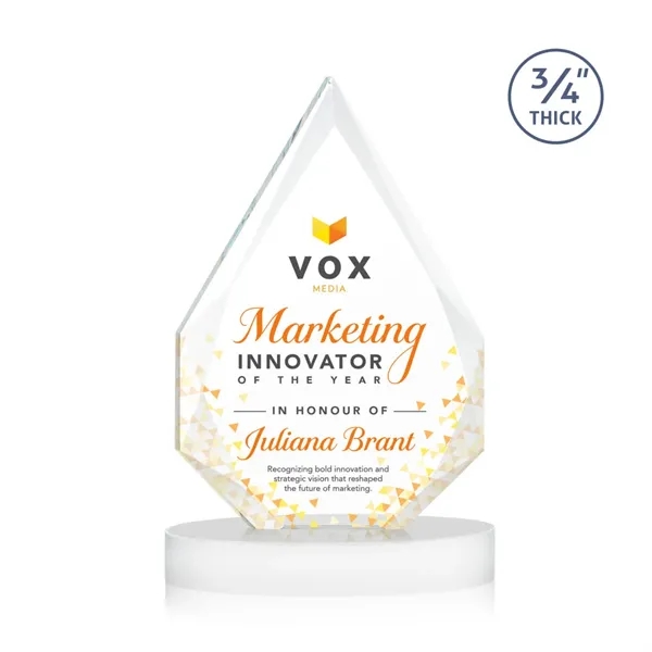 The classic Hawthorne 3/4" thick Starfire Crystal Award is the pinnacle... from ASI 84592 St Regis Group / St Regis