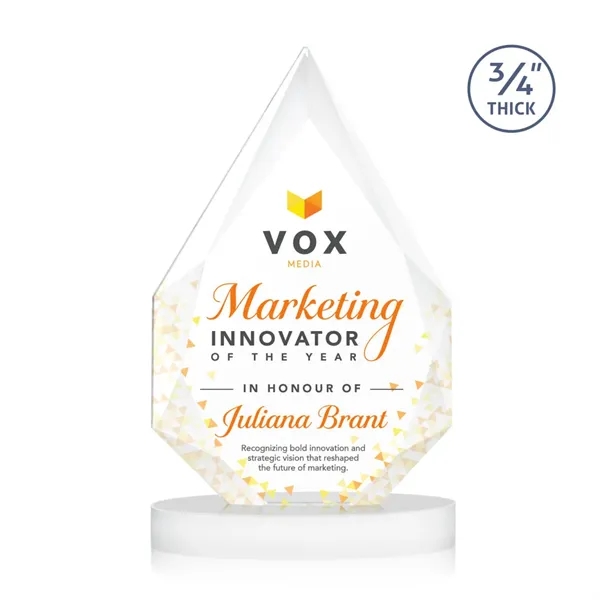 The classic Hawthorne 3/4" thick Starfire Crystal Award is the pinnacle... from ASI 84592 St Regis Group / St Regis