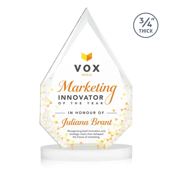 The classic Hawthorne 3/4" thick Starfire Crystal Award is the pinnacle... from ASI 84592 St Regis Group / St Regis