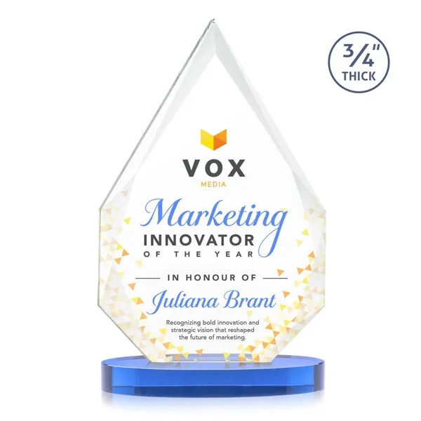 The classic Hawthorne 3/4" thick Starfire Crystal Award is the pinnacle... from ASI 84592 St Regis Group / St Regis